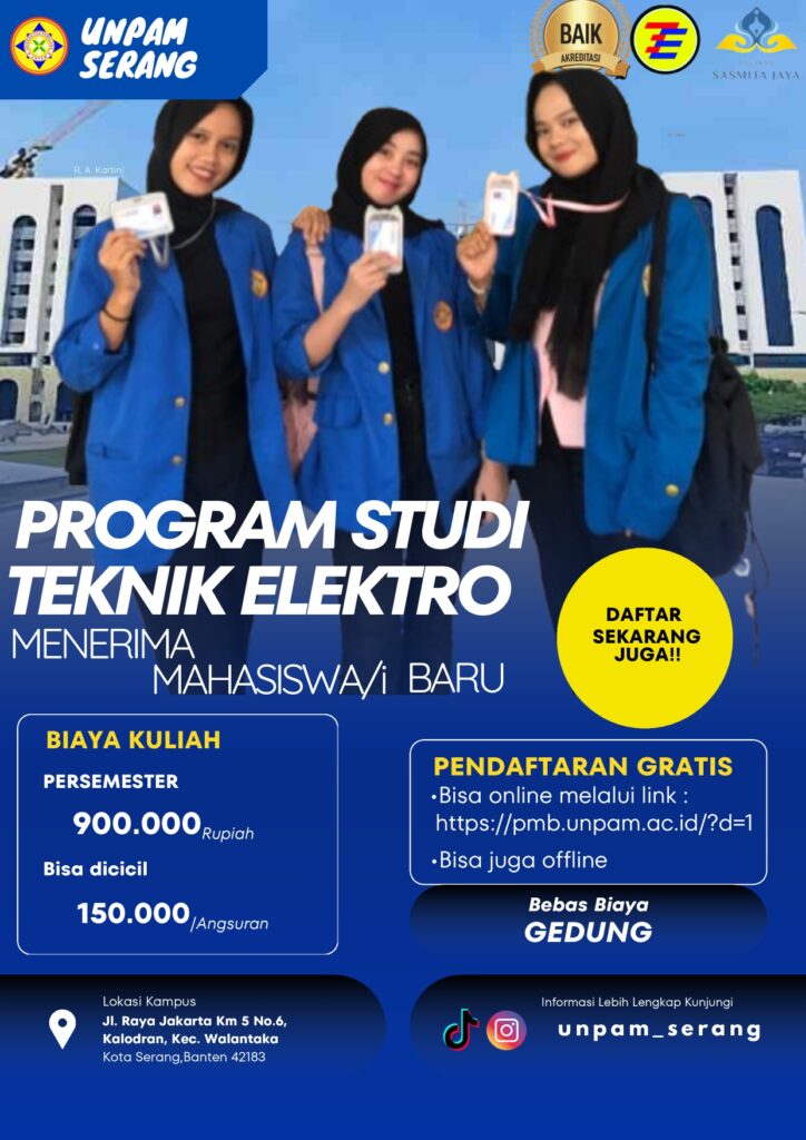Kalender Pendaftaran Mahasiswa Baru Universitas Pamulang – Kampus Kota Serang